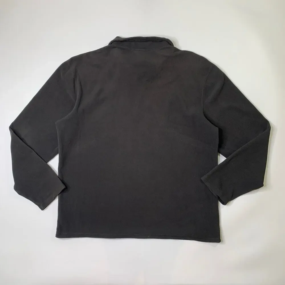 The‎ North Face Sweater Mens L Large Black Glacier 1/4 Zip Fleece Fuzzy Pullover